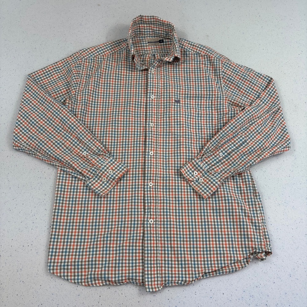 Southern Marsh The Baker Performance‎ Gingham Button Down Preppy Classic Men's M